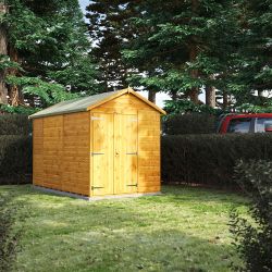 Powersheds Apex Garden Shed 10ft x6ft Windowles DD