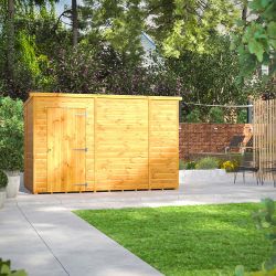 Powersheds Pent Garden Shed 10ft x 6ft Windowless