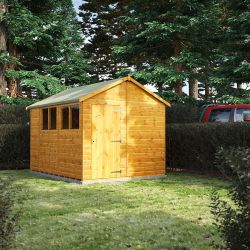 Powersheds Apex Garden Shed - 10ft x 8ft