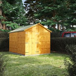Powersheds Apex Garden Shed 10ft x 8ft WindowlesDD