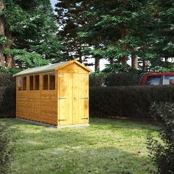 Powersheds Apex Garden Shed - 12ft x 4ft - DD