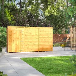 Powersheds Pent Garden Shed 12ft x 4ft Windowless