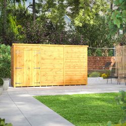 Powersheds Pent Garden Shed 12ft x 4ft WindowlesDD