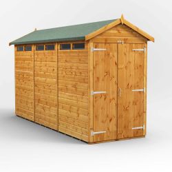 Powersheds Apex Security Shed - 12ft x 4ft - DD
