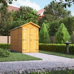 Powersheds Apex Garden Shed 14ft x 4ft WindowlesDD