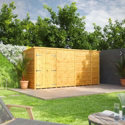 Powersheds Pent Garden Shed 14ft x 4ft WindowlesDD