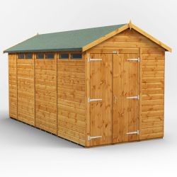 Powersheds Apex Security Shed - 14ft x 6ft - DD