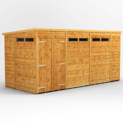 Powersheds Pent Security Shed - 14ft x 6ft - DD