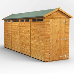 Powersheds Apex Security Shed - 16ft x 4ft