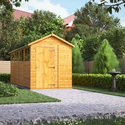 Powersheds Apex Garden Shed - 16ft x 6ft