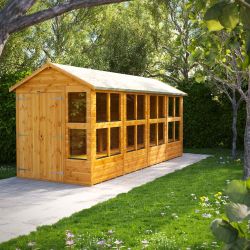Powersheds Apex Potting Shed - 16ft x 6ft - DD