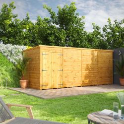 Powersheds Pent Garden Shed 16ft x 6ft WindowlesDD