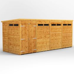 Powersheds Pent Security Shed - 16ft x 6ft - DD