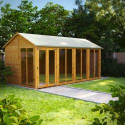 Powersheds Apex Summerhouse - 16ft x 8ft