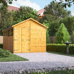 Powersheds Apex Garden Shed - 16ft x 8ft - DD