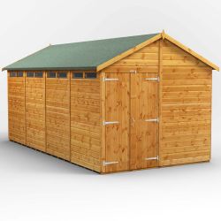 Powersheds Apex Security Shed - 16ft x 8ft - DD