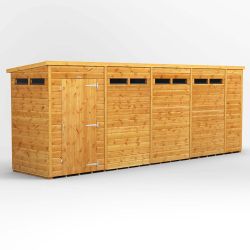 Powersheds Pent Security Shed - 18ft x 4ft