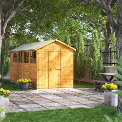 Powersheds Apex Garden Shed - 18ft x 6ft - DD