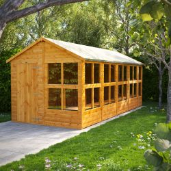 Powersheds Apex Potting Shed - 18ft x 8ft