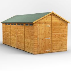 Powersheds Apex Security Shed - 18ft x 8ft