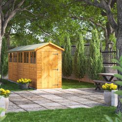 Powersheds Apex Garden Shed - 20ft x 4ft