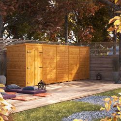 Powersheds Pent Garden Shed 20ft x 4ft WindowlesDD