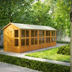 Powersheds Apex Potting Shed - 20ft x 6ft