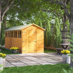 Powersheds Apex Garden Shed - 20ft x 6ft - DD