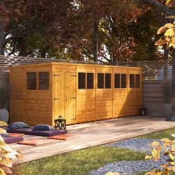 Powersheds Pent Garden Shed - 20ft x 6ft - DD