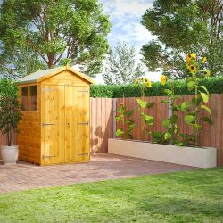 Powersheds Apex Garden Shed - 4ft x 4ft - DD