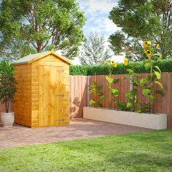 Powersheds Apex Garden Shed 4ft x 4ft Windowless