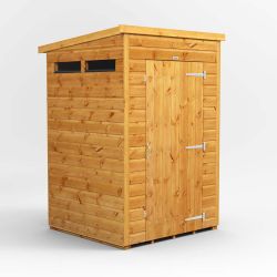 Powersheds Pent Security Shed - 4ft x 4ft