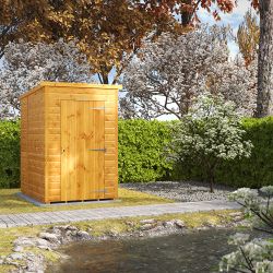 Powersheds Pent Garden Shed - 4ft x 6ft Windowless