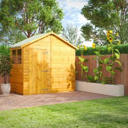 Powersheds Apex Garden Shed - 4ft x 8ft