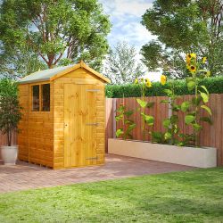 Powersheds Apex Garden Shed - 6ft x 4ft