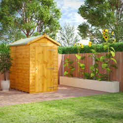 Powersheds Apex Garden Shed - 6ft x 4ft Windowless