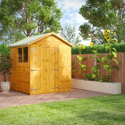 Powersheds Apex Garden Shed - 6ft x 6ft - DD