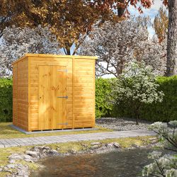 Powersheds Pent Garden Shed 6ft x 6ft - Windowless