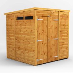 Powersheds Pent Security Shed - 6ft x 6ft - DD