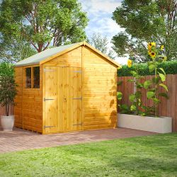 Powersheds Apex Garden Shed - 6ft x 8ft - DD