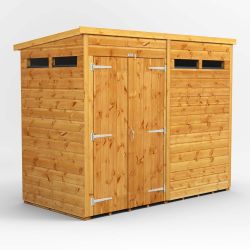Powersheds Pent Security Shed - 8ft x 4ft - DD