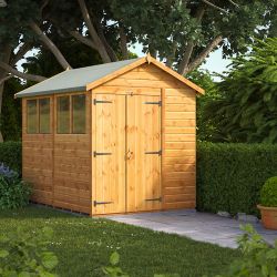 Powersheds Apex Garden Shed - 8ft x 6ft - DD