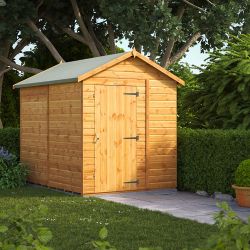 Powersheds Apex Garden Shed 8ft x 6ft - Windowless