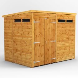 Powersheds Pent Security Shed - 8ft x 6ft - DD