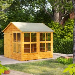 Powersheds Apex Potting Shed - 8ft x 8ft - DD