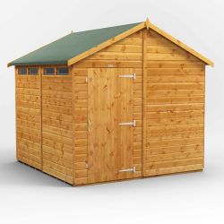 Powersheds Apex Security Shed - 8ft x 8ft