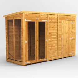 Powersheds Pent SumHouse Combi 10ft x 4ft 4ft Str