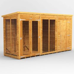 Powersheds Pent SumHouse Combi 12ft x 4ft 4ft Str