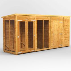 Powersheds Pent SumHouse Combi 14ft x 4ft 6ft Str