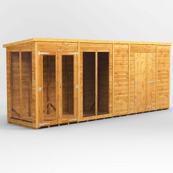 Powersheds Pent SumHouse Combi 16ft x 4ft 6ft Str